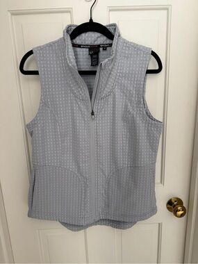 Spyder Light Gray textured Zip-Up Women's Vest